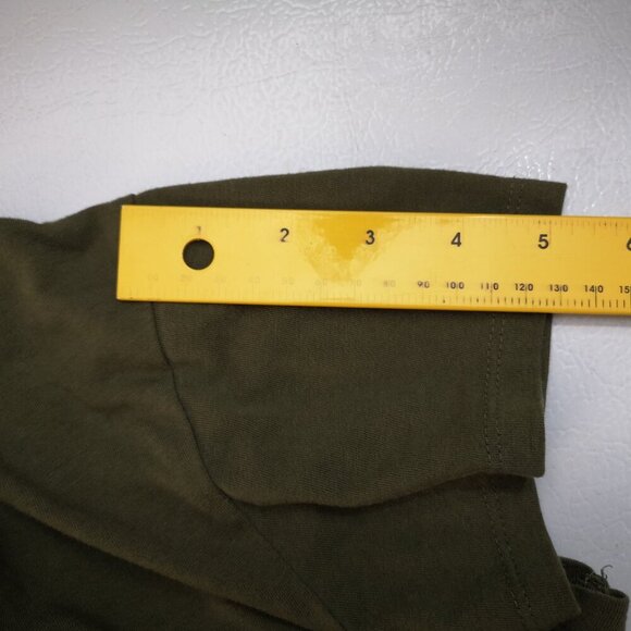 Aerosmith "Let It Rock" Army Green Ladies Size 3X V-neck Short Sleeves T-shirt - Picture 9 of 10